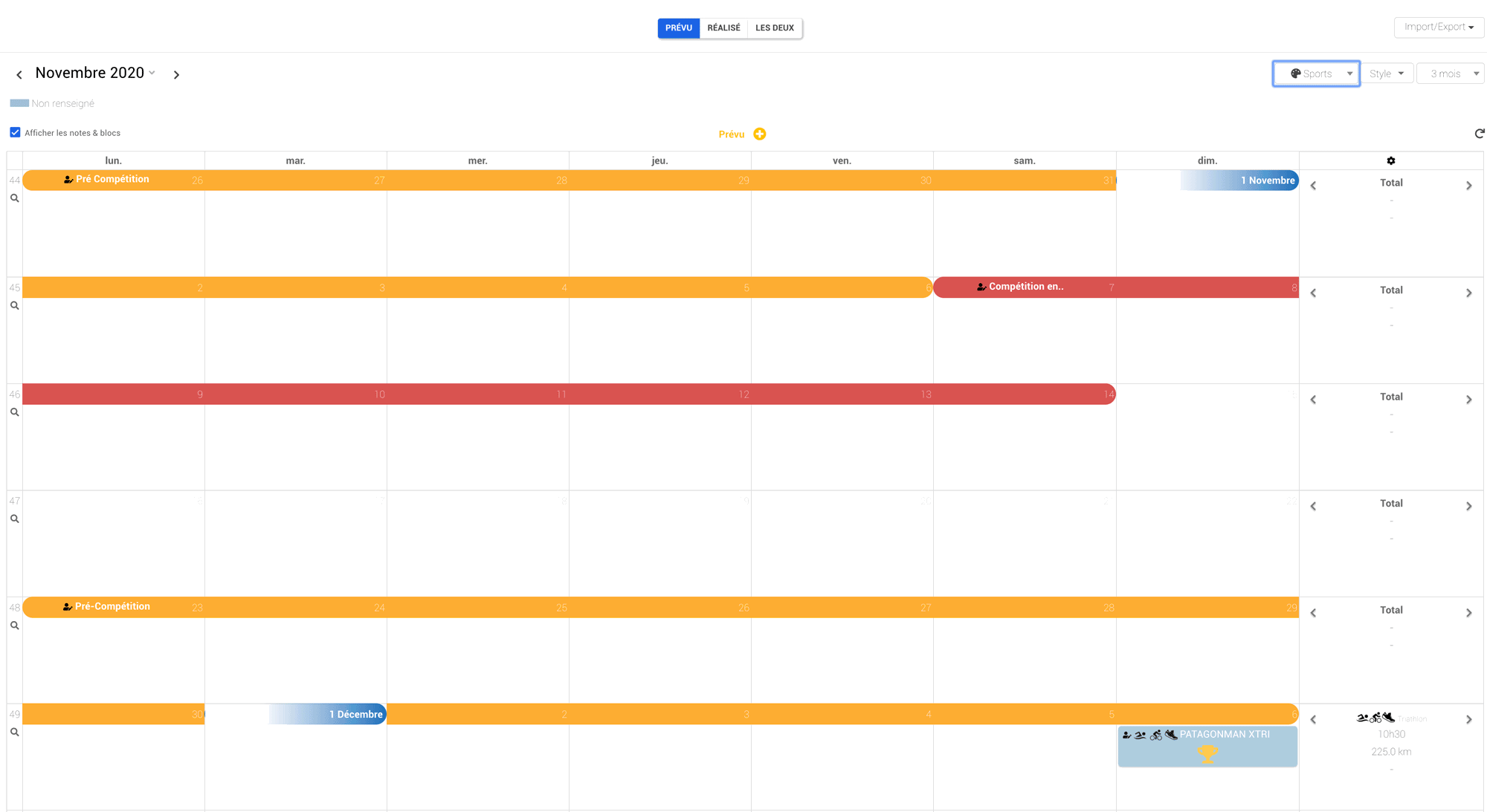 periodisation nolio bloc entrainement