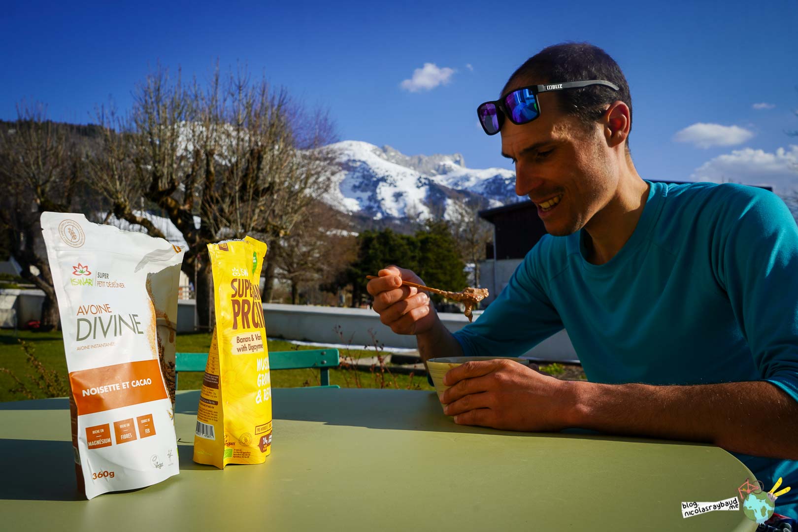 collation sport avoine divine vegan protein iswari