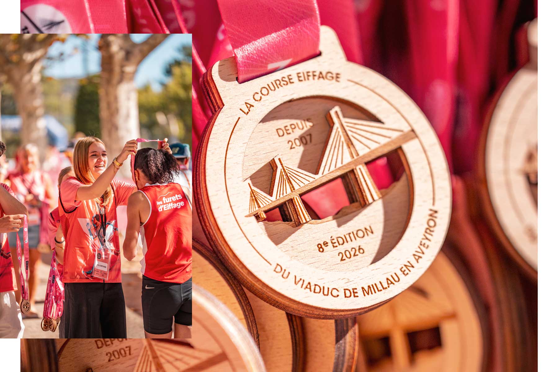 médaille course eiffage millau viaduc